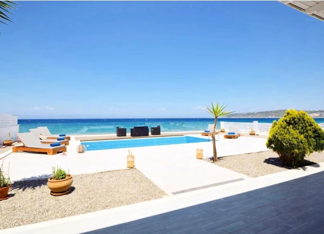 Vaso Beach Front Villa Іялісос Екстер'єр фото
