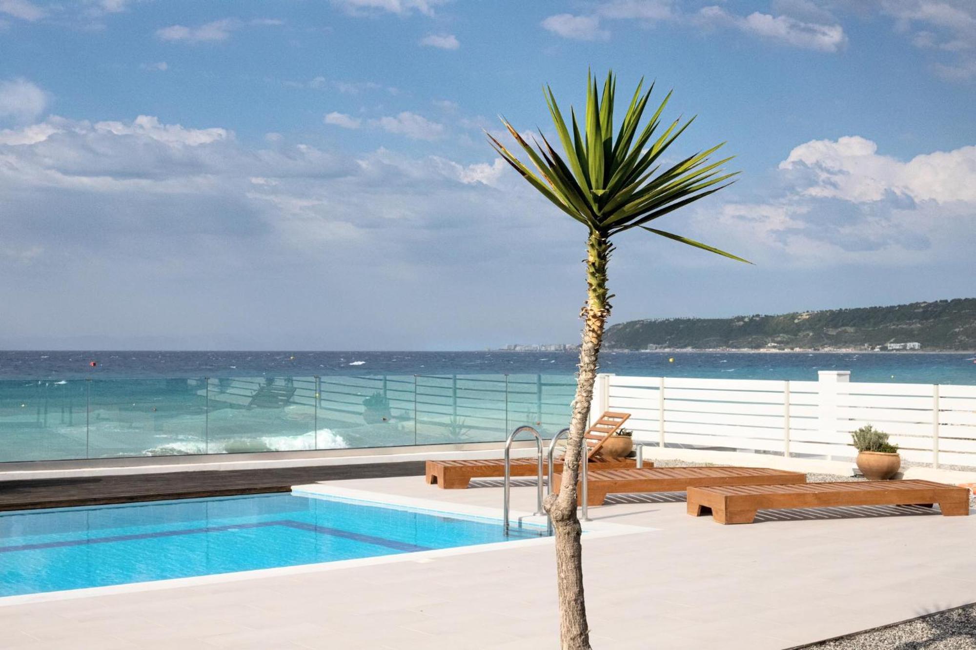 Vaso Beach Front Villa Іялісос Екстер'єр фото